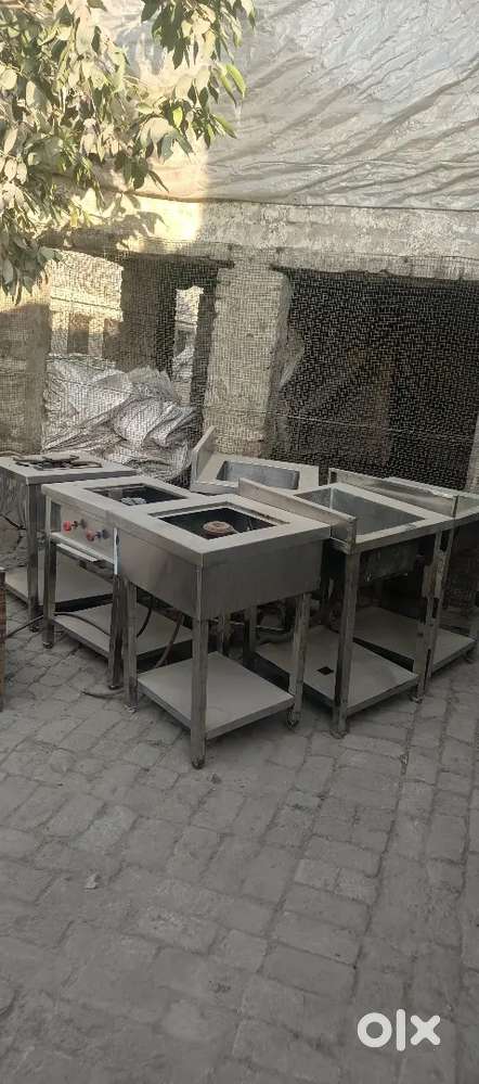 Old new Restaurant equipment Deep fridge bhthi sink table oven griller