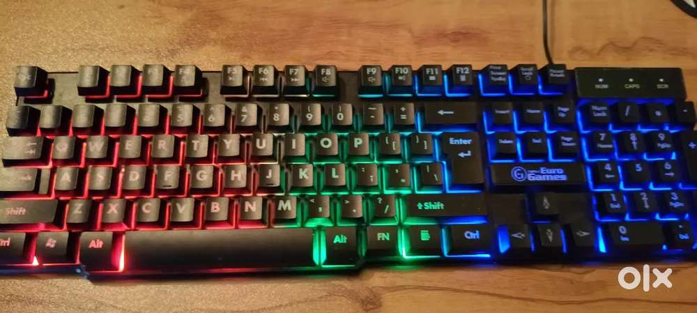 Gaming mouse and keyboard with RGB
