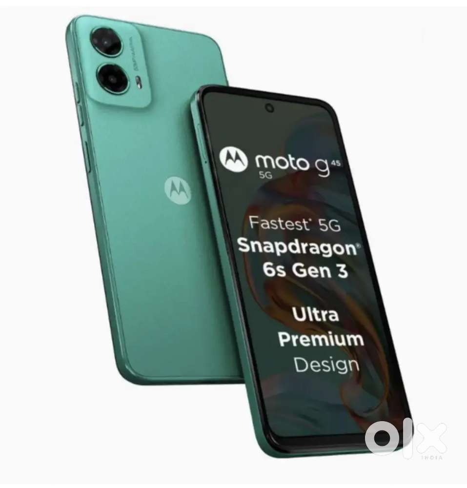 Motorola g45 new, original charger,box, receipt available