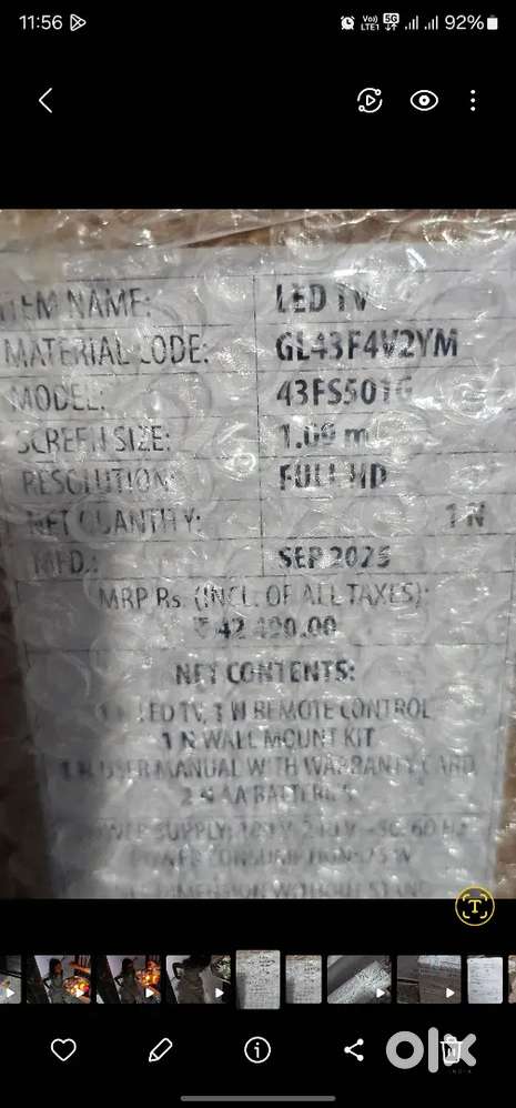 Lloyd 43 led full hd tv