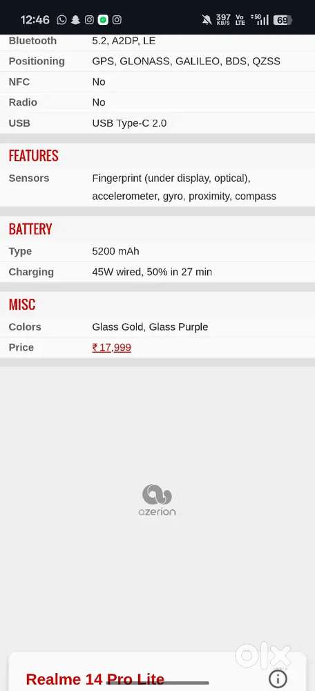 Note14pro lite 5g 8 gb 128 gb