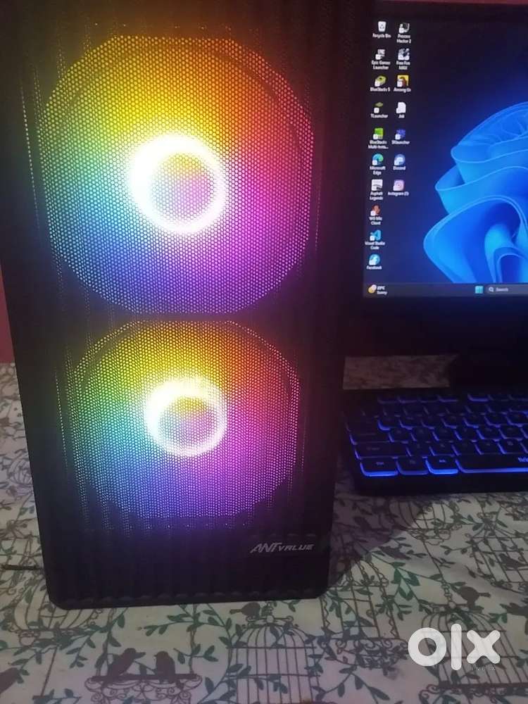 Gaming PC  i7  SSD + HDD  RGB Cabinet  Windows 11