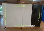 Partition for home office studio decorations dressing makeup foldable