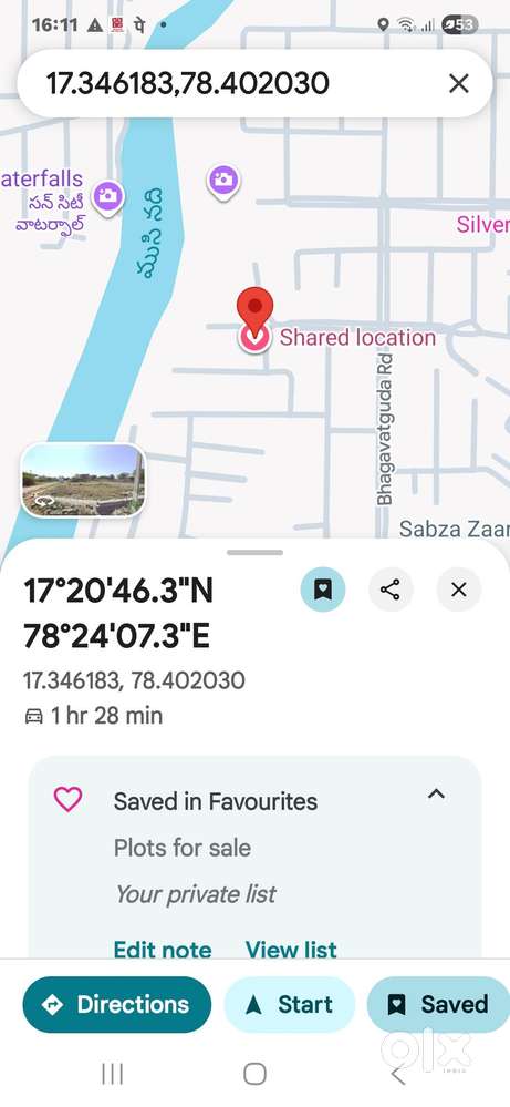 Prime location property in bhagavatguda, adjt 2 janachaitanya phase4