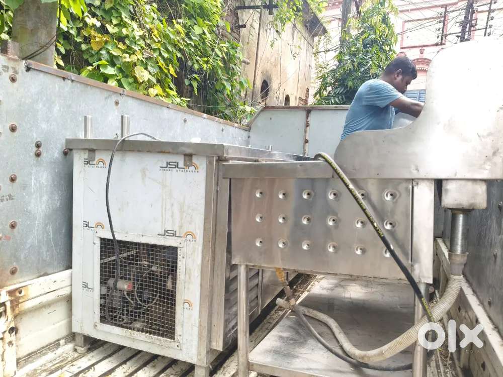 Comercial fridge and chai table etc