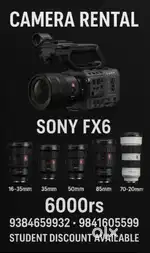 Sony fx6 RENTAL
