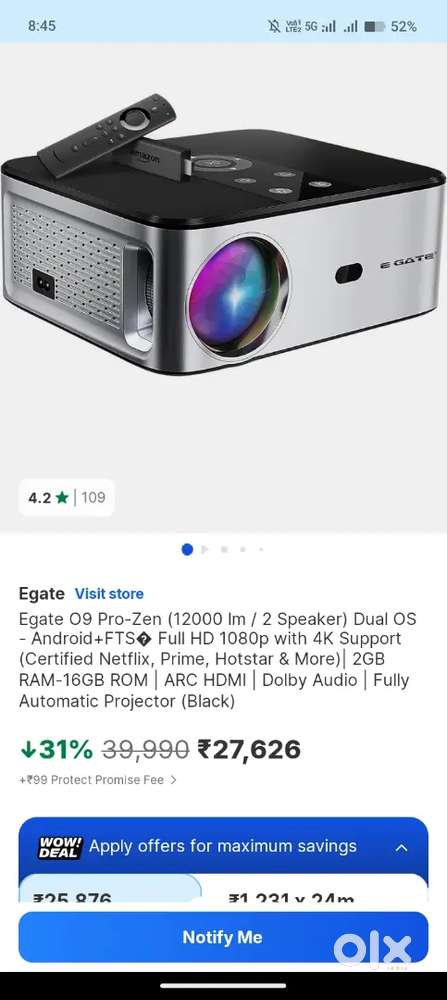 Egate Automatic Projector