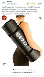 Boldfit yoga mat
