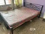 Premium quality king size ( 5/6 )  rott iron bed with matress