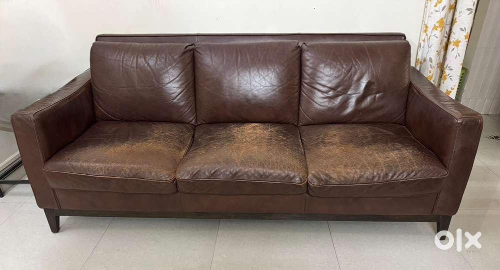 3 seater Genuine leather sofa