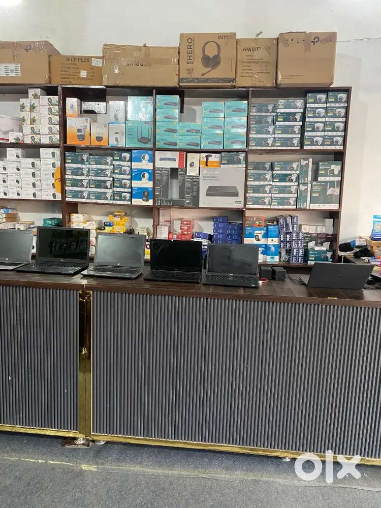 Cctv and laptop, desktop '
