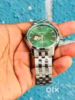 Mens Automatic green dial watch