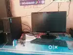 Desk top computer set
