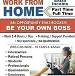 Opening for house wifes, retired employees, students and  unemployees
