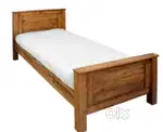 Wooden Bed (Cot) + Mattress