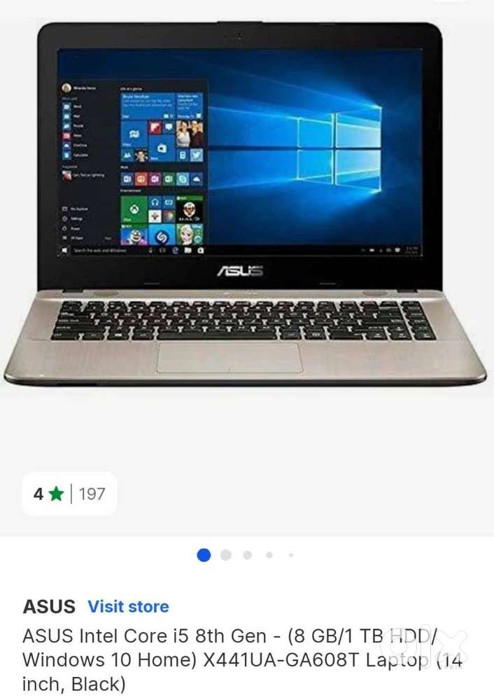 Asus i5 8th Gen Laptop -8GB/1TB -Good condition