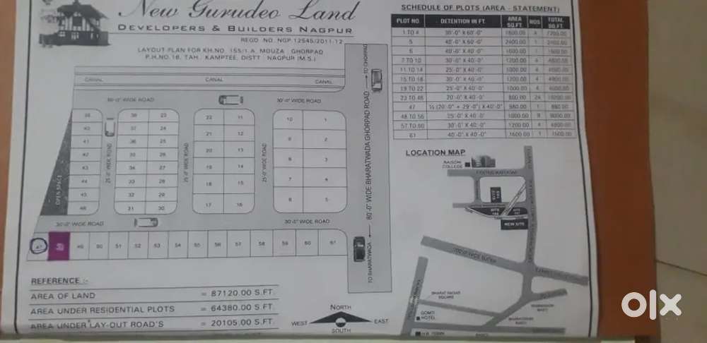 plot no 47. and 48.  hai.