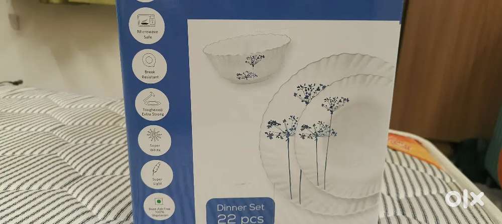 La Opala, Novo Collection, Opal Glass Dinner Set 22 pcs, White