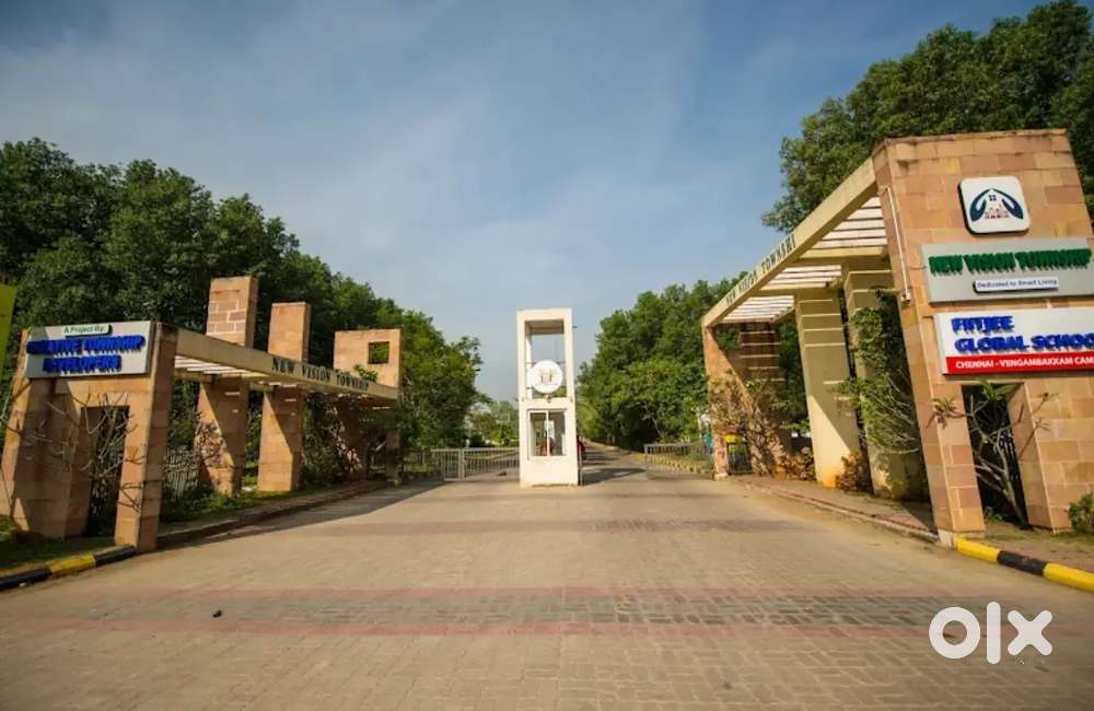 1200 sqft East facing plot, gated community