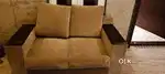 Brand Pillow Sofa, 2 Seater, Golden Colour and Good Condition