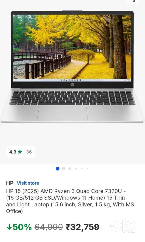 Hp 15 amd ryzen 3 quad core for sale