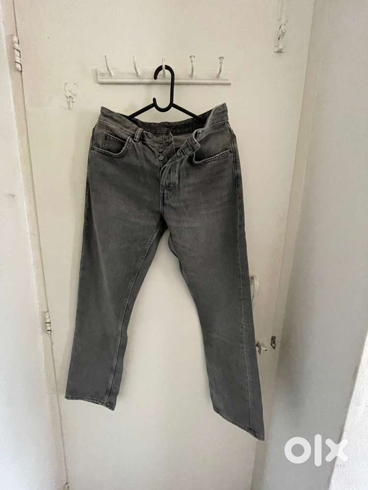 Original Zara 100% Cotton Jeans  Grey (fit size :Size 30)