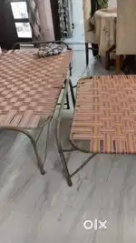 Folding iron bed