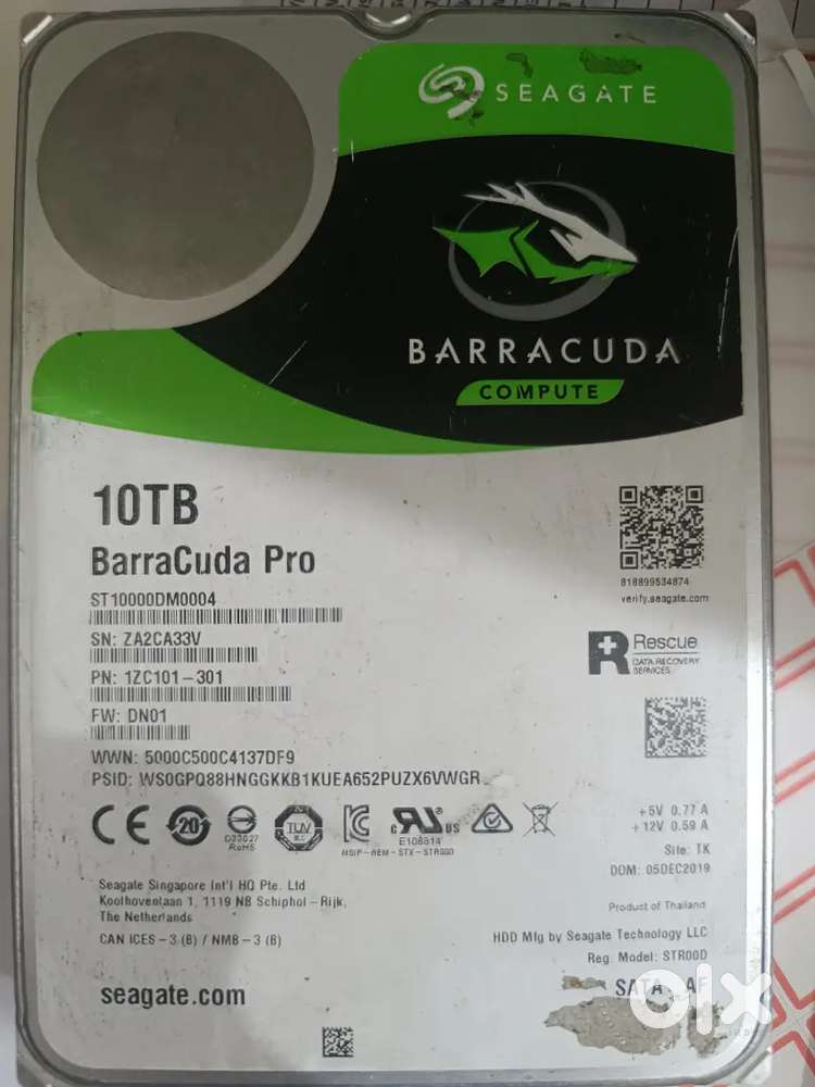 Hard disk 10 + 8 TB
