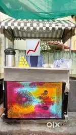 Stainless steel counter for fast food