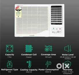 CROMA 2024 1 TON 3 STAR WINDOW AC FOR SALE WITH STABILIZER In Warranty