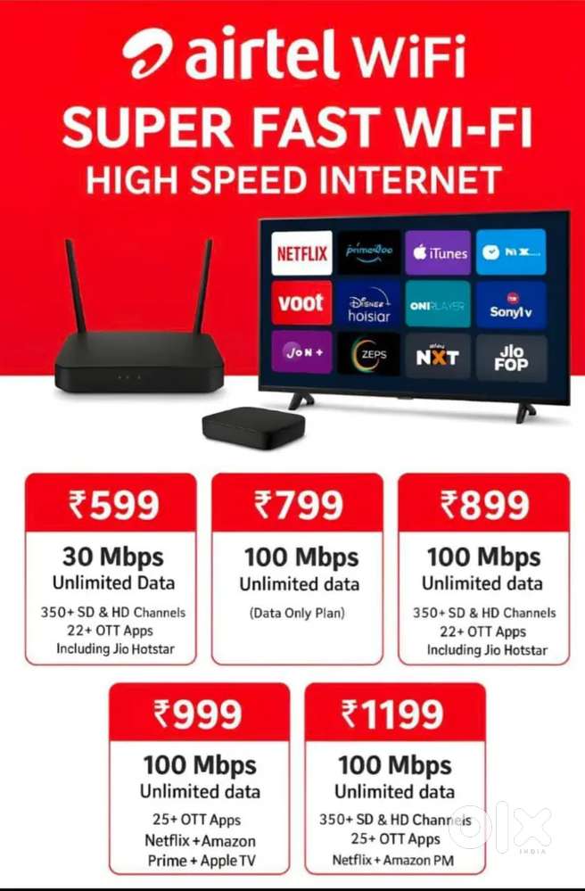 Airtel Xstream Fiber