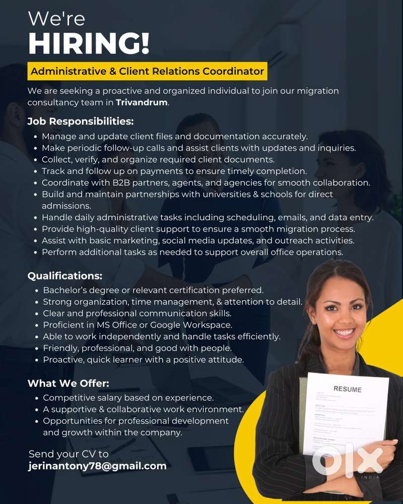 Administrative & Client Relations Coordinator