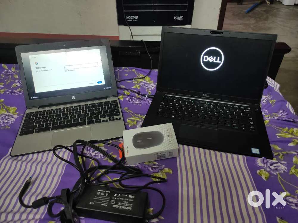 Dell laptop+ hp chrome book+ mouse