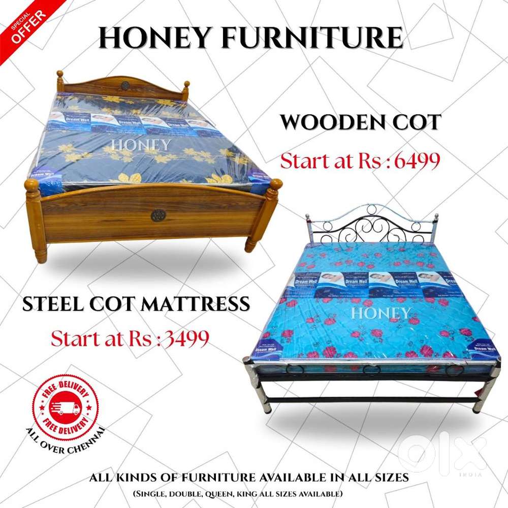 Compact Folding Bed Smart Choice-Steel Cot , Wooden Cot, Bunker