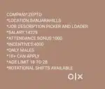 Hiring pickers and packers *Banjarahills *