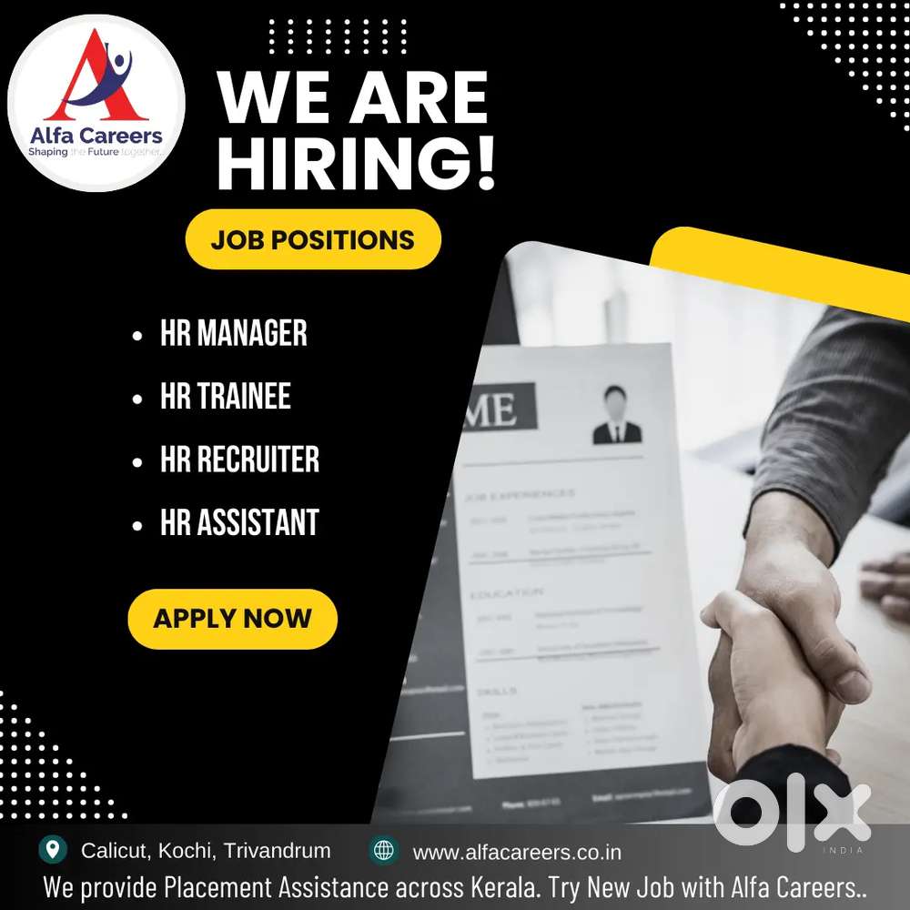 Urgent HR Manager Vacancy in Construction Company-Calicut
