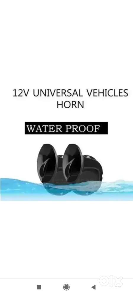 TWO MOXI CAR HORN FOR BIKE NEW WITH RELAY