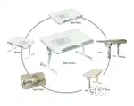 Portronics My Buddy Plus Adjustable Laptop Table