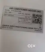 Daikin inverter Split AC 1.0 ton
