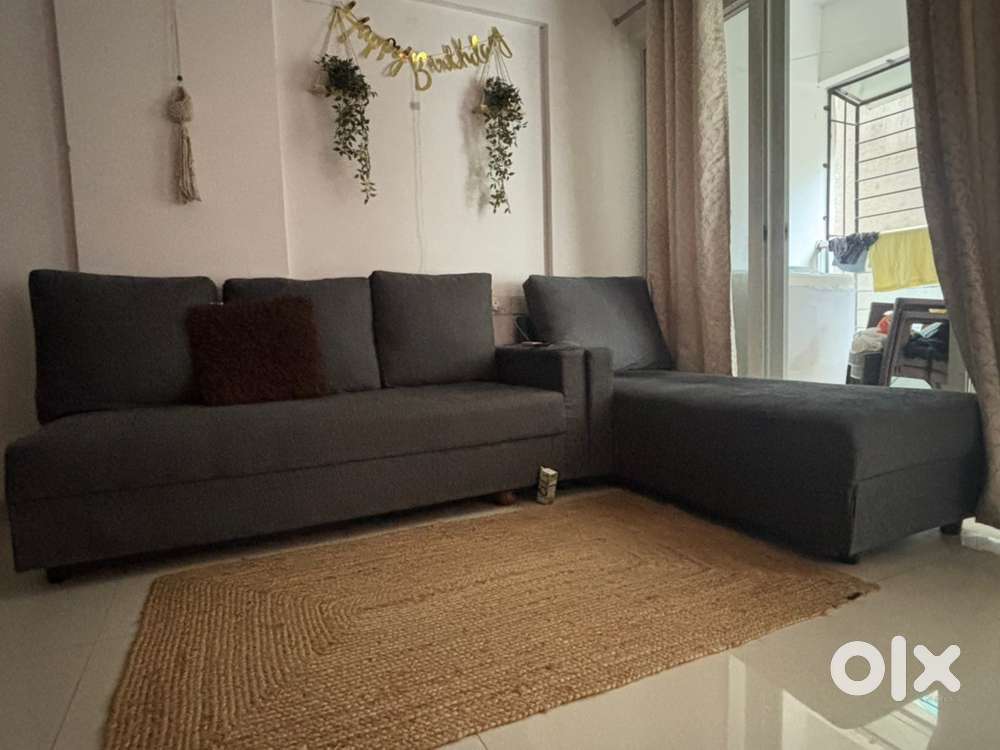 Fridge,Computer Table,L Shape Sofa,Kitchen Shelf,Wardobe,Queen Size be