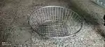 Basket for kitchen steel