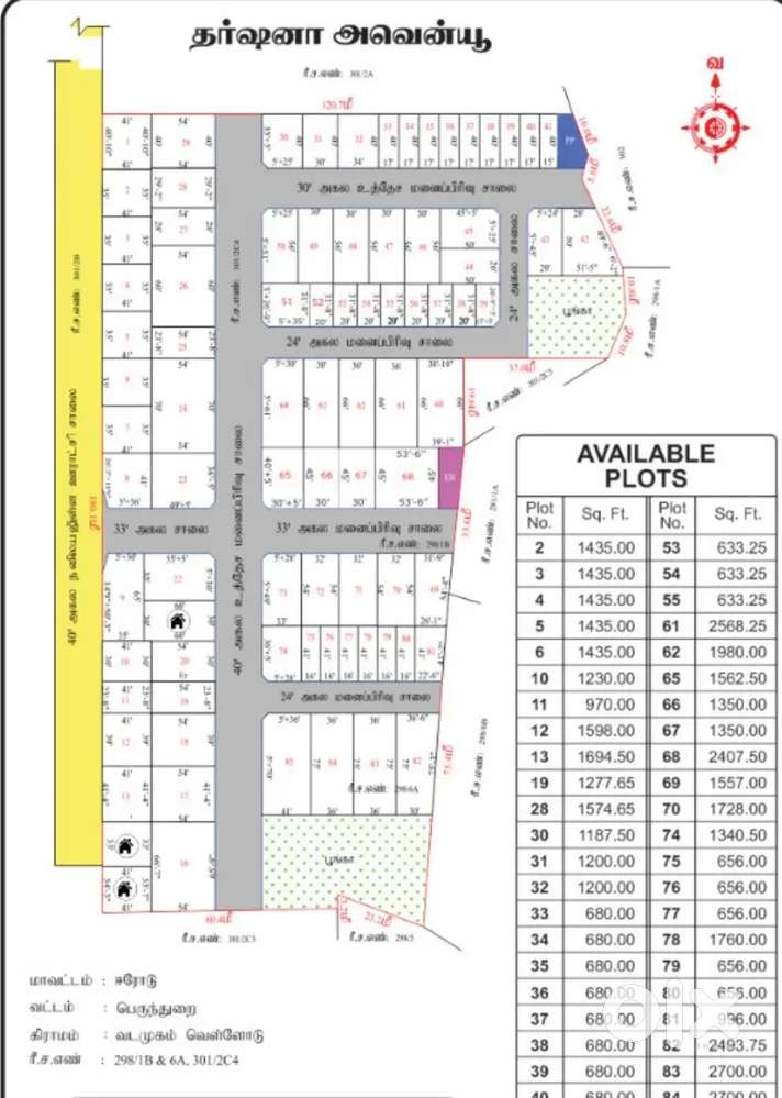 DTCP/RERA Approved plots..Near Kongu Engineering Colleges Erode