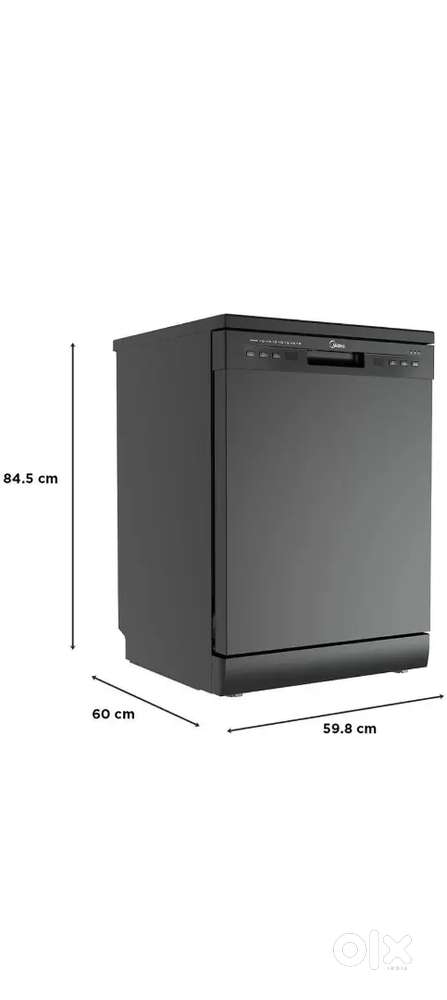Midea MDWPF1301F(B)IN Free Standing 13 Place Settings Dishwasher