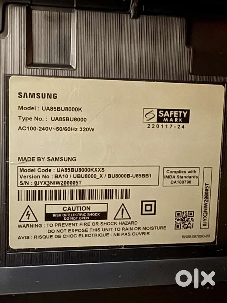 Broken 85Inch Samsung TV