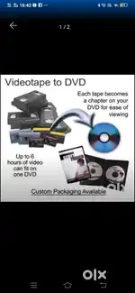 VHS to DVD conversion now available at vadpalani Chennai