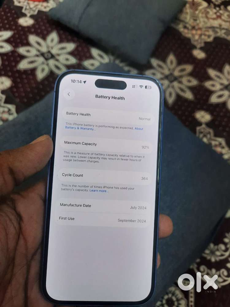 Iphone 16 128 GB mint condition 92 battery health