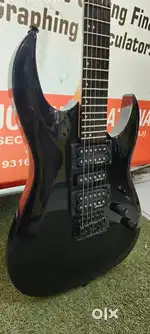 Claven electric guitar jet black color