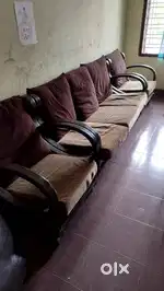 Wooden Sofa 5 seater (3+1+1)
