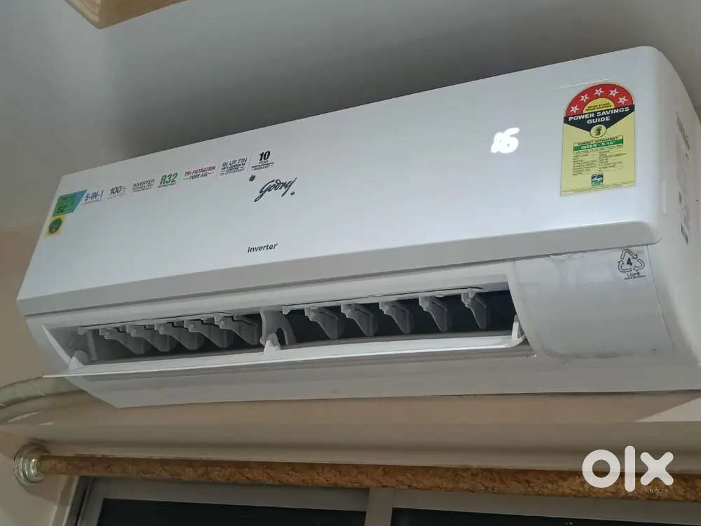Brand New Godrej 1 Ton 5 Star Inverter AC 5 in 1 convertible cooling.