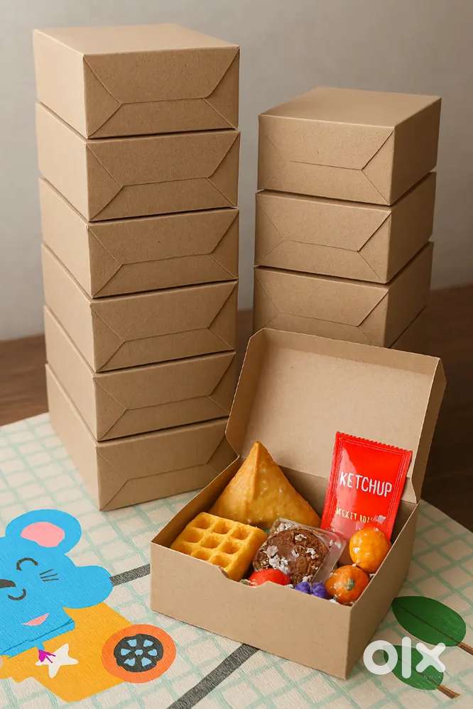 Catering / party boxes or return boxes / Re-sale food items